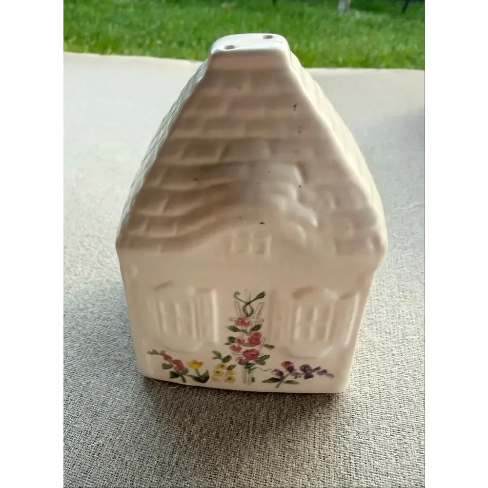 Vintage Pfaltzgraff Cottage Pepper Shaker Cream Floral USA
